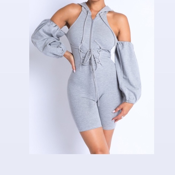 Women’s Hoodie Romper - Picture 1 of 2